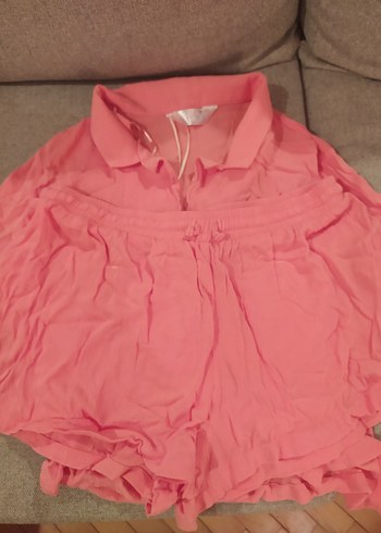 m Beden şortlu pijama takımı