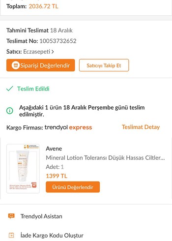 Avene Mineral Güneş Koruyucu Süt SPF 50 - Görsel 2
