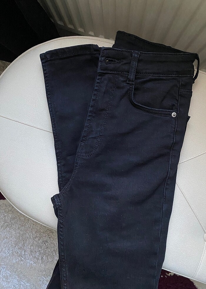 Yüksek bel şekillendirici jean - Görsel 4