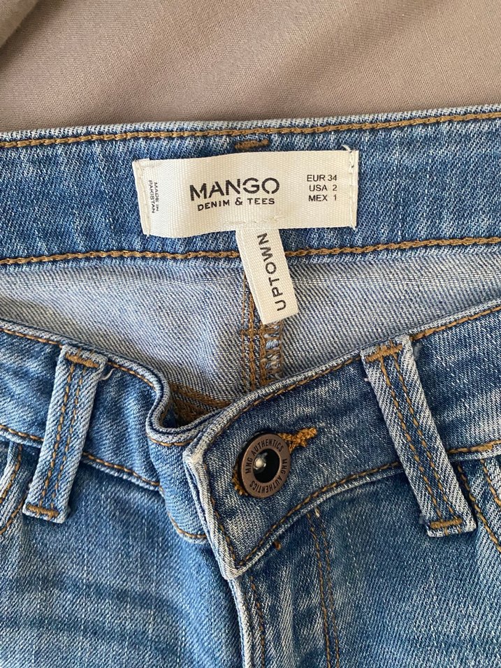 Kadın Mavi Normal Kesim Denim Pantolon - Görsel 4