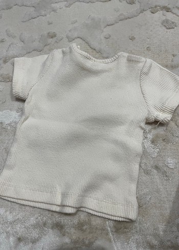 Düğmeli Beyaz Bebek İç Tişörtü - Görsel 2