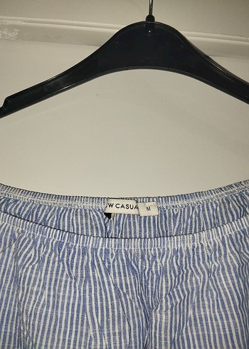LC Waikiki Mavi Bağcıklı Salaş Kadın Bluz