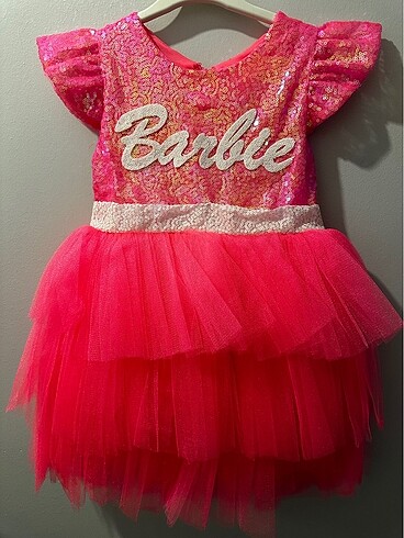 Barbie kız çocuk elbise