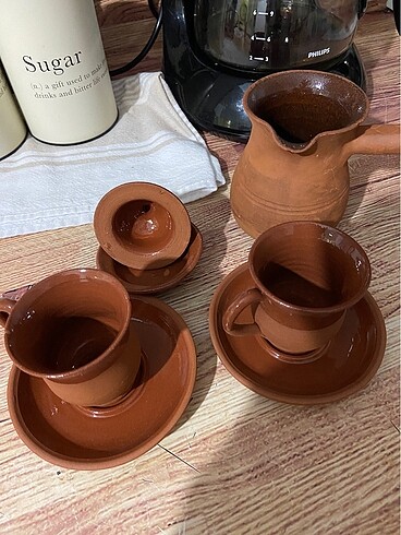 Çömlek kahve fincanı takımı