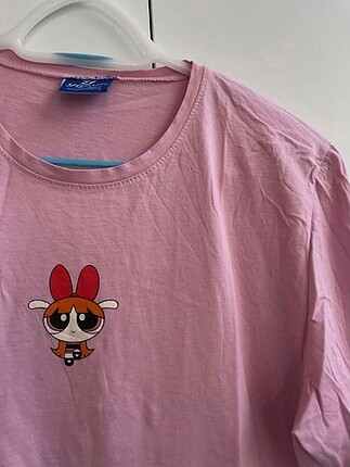 pembe baskili tshirt L beden
