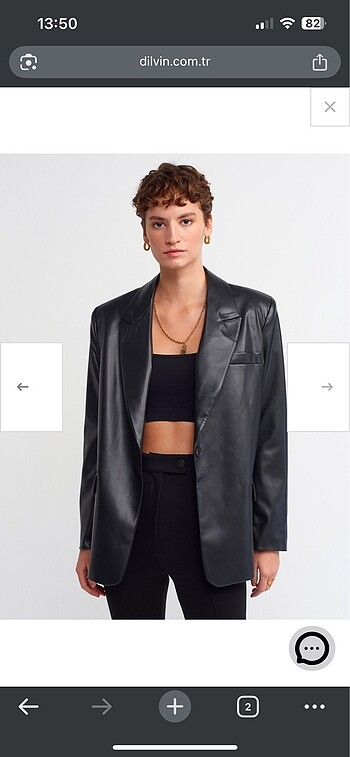 suni deri blazer ceket