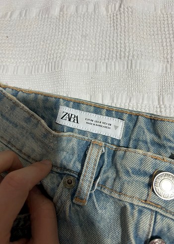 Düğmeli Kadın Kısa Denim Şort - Görsel 2