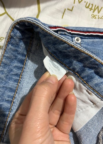 Düğmeli Nakışlı Jean Mini Etek - Görsel 2