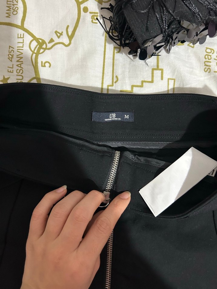 Siyah Mini Kemerli Mini Etek - Görsel 2