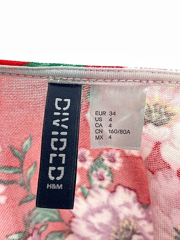 34 Beden kırmızı Renk H&M Günlük Elbise %70 İndirimli.