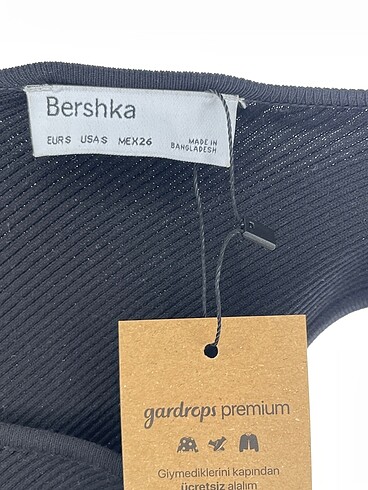 s Beden siyah Renk Bershka Günlük Elbise %70 İndirimli.