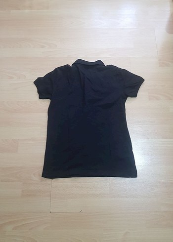 Düğmeli Siyah Erkek Polo Tişört - Görsel 2