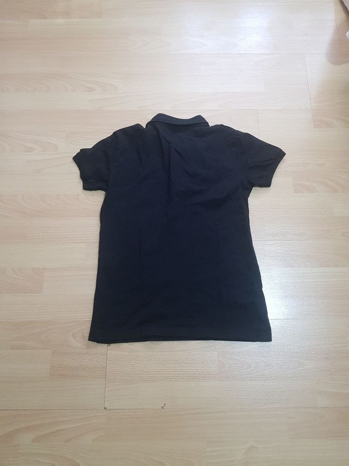 Düğmeli Siyah Erkek Polo Tişört - Görsel 2