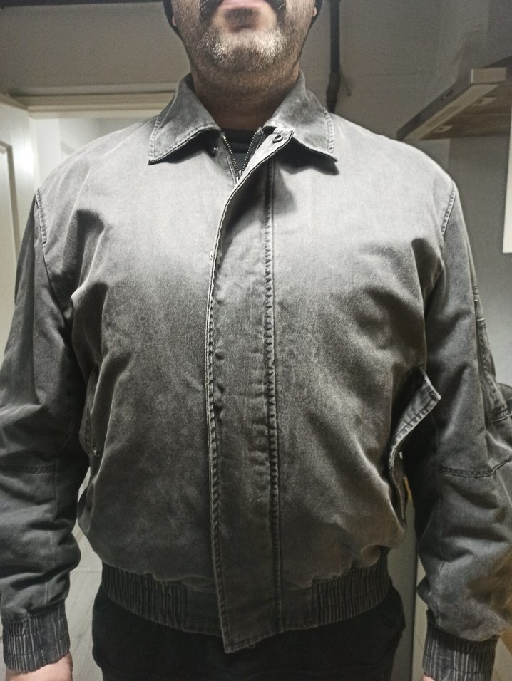 ZARA ESKİTİLMİŞ GRİ ERKEK PİLOT MONT - Görsel 4