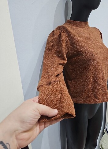 m Beden Koton balon kol sweatshirt
