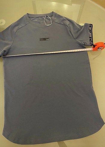 s Beden mavi Renk Bershka erkek tişört