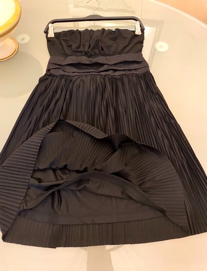 Mango straplez gece elbisesi - Görsel 4