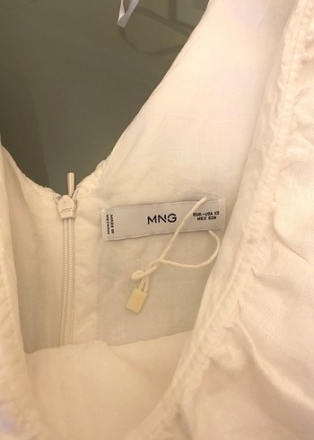 Mango keten şort tulum - Görsel 3