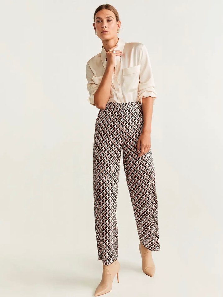 Mango saten pantolon - Görsel 4