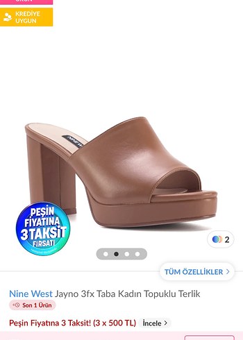 Nine West Nine west topuklu terlik