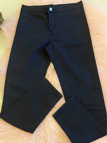 DSN Yüksek bel siyah likralı pantolon