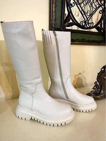 Nine west hakiki deri çizme