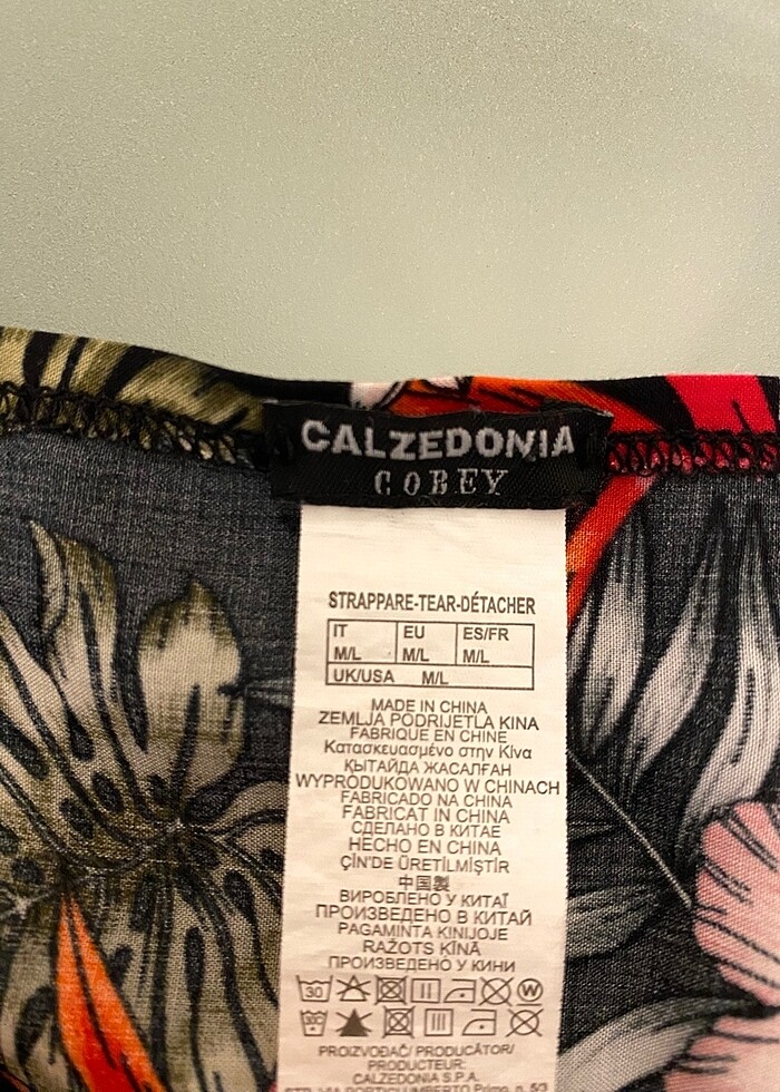 Calzedonia pareo etek bikini üstü etek - Görsel 2