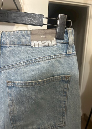 29 Beden mavi Renk Yüksel bel baggy jean