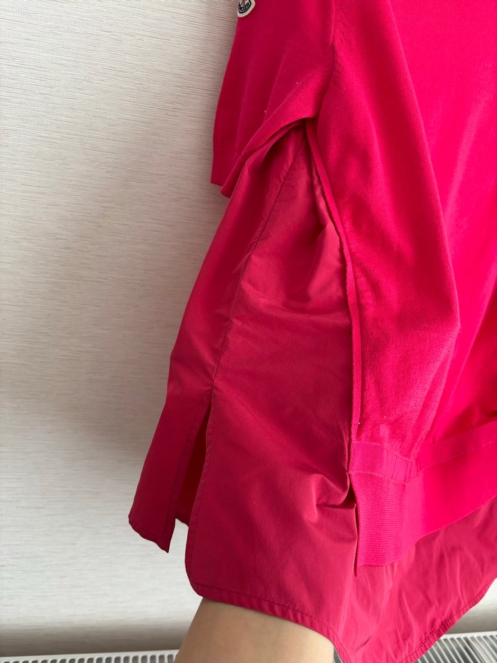 Pembe Kısa Kollu Hamile Tişört - Görsel 5