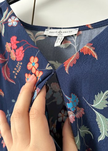 Bohem Çiçek Desenli Hamile Elbisesi - Görsel 8