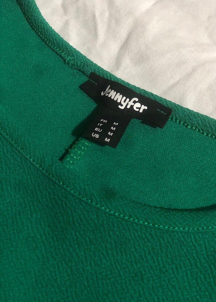 Yeşil Mini Elbise - Görsel 2