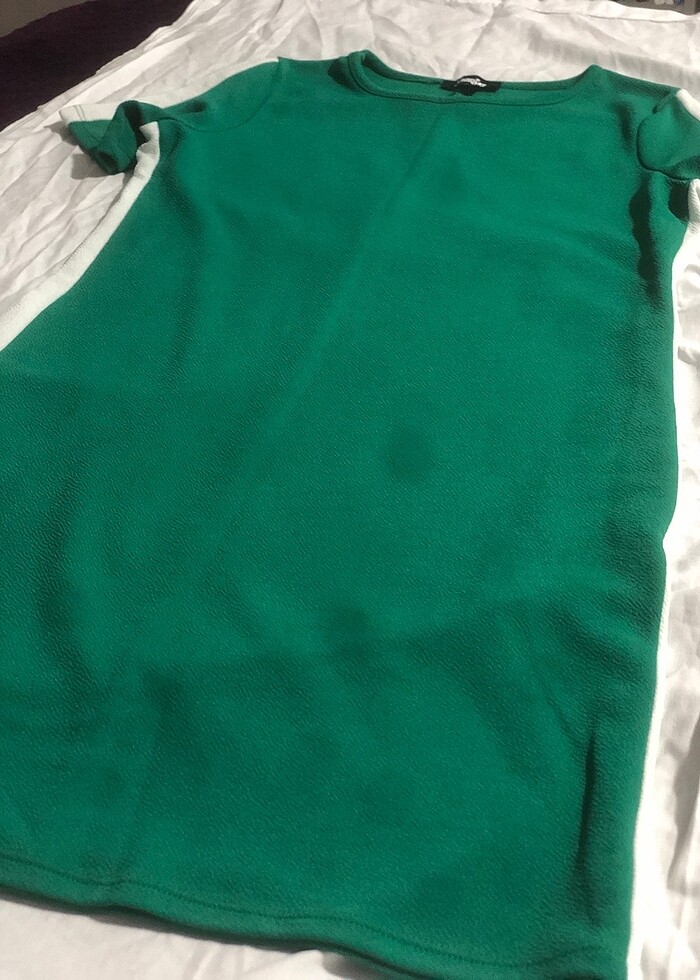 Yeşil Mini Elbise - Görsel 3