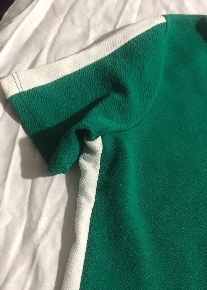 Yeşil Mini Elbise - Görsel 4