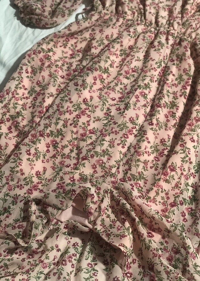 Desenli elbise - Görsel 4