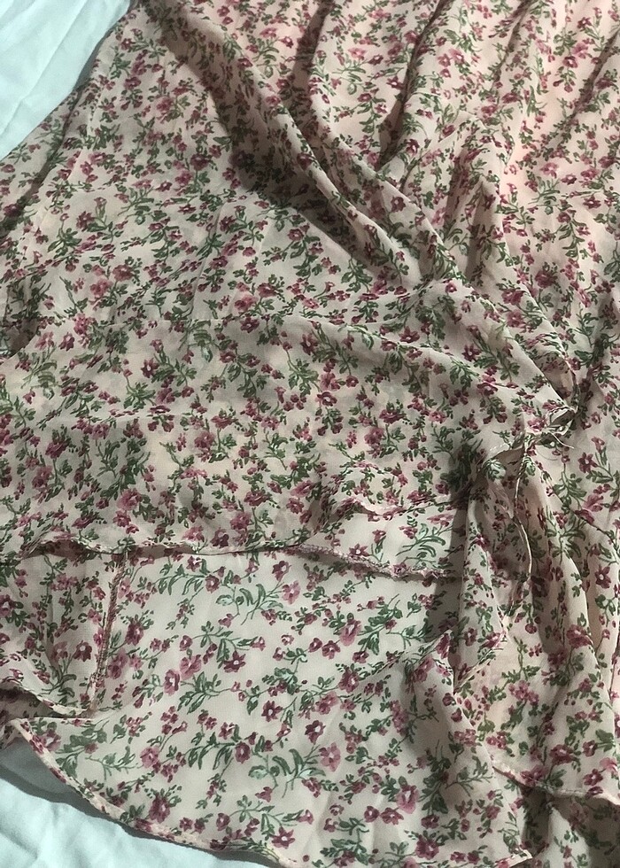 Desenli elbise - Görsel 5