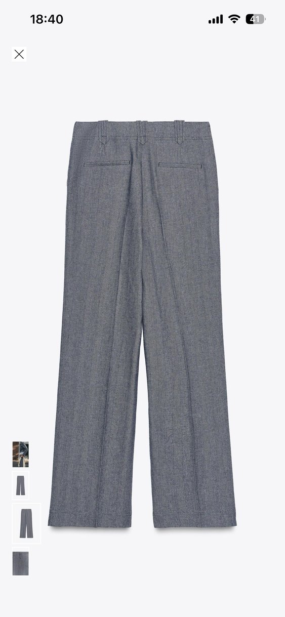 ZARA Gri Pantolon - Görsel 3