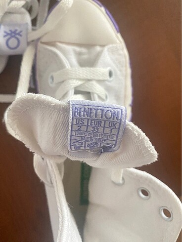 33 Beden Benetton keten spor ayakkabı