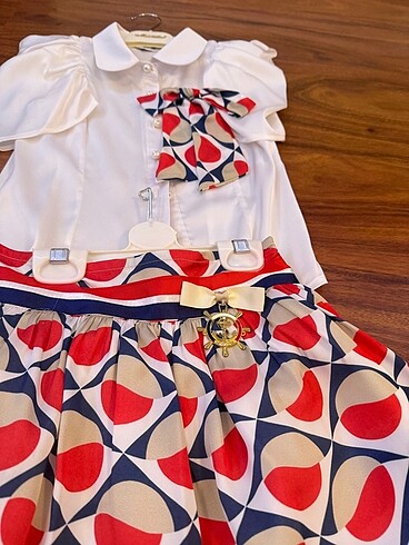 Kız çocuk yeni yıl davet tören kıyafeti abiye kostüm - Görsel 4