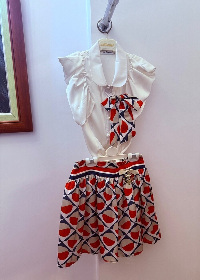 Kız çocuk yeni yıl davet tören kıyafeti abiye kostüm - Görsel 2