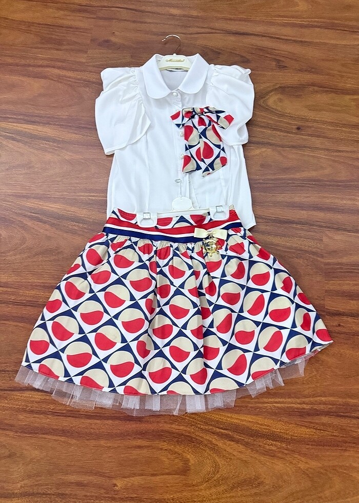 Kız çocuk yeni yıl davet tören kıyafeti abiye kostüm - Görsel 3