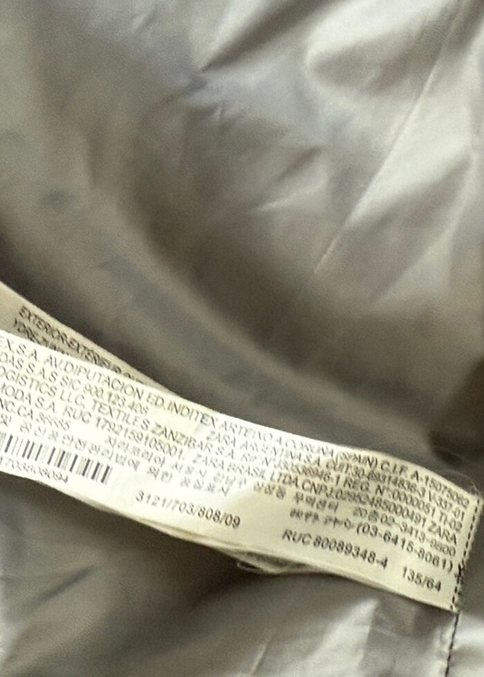 Zara elyaf dolgulu kız çocuk mont - Görsel 2