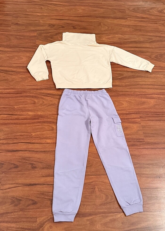 Çok şık pamuklu alt üst takım eşofman - Görsel 3