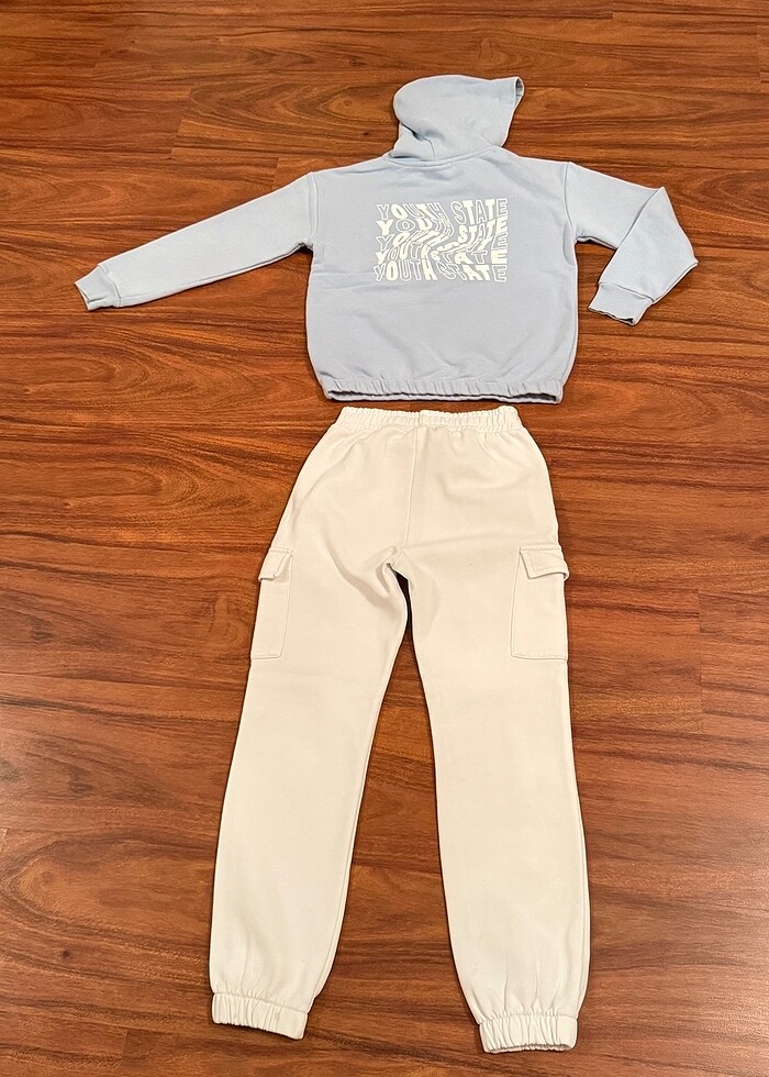 LCW kargo crop eşofman takım - Görsel 3