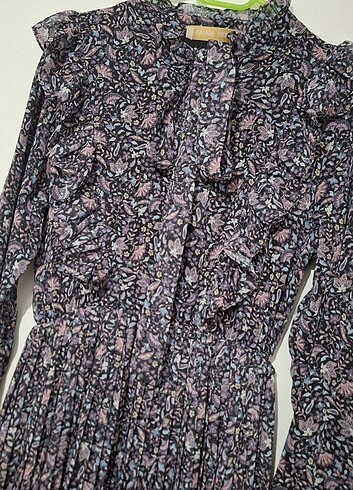 Pliseli elbise - Görsel 4