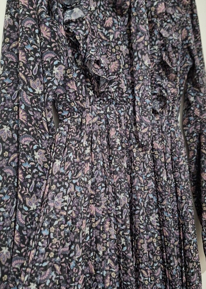 Pliseli elbise - Görsel 2