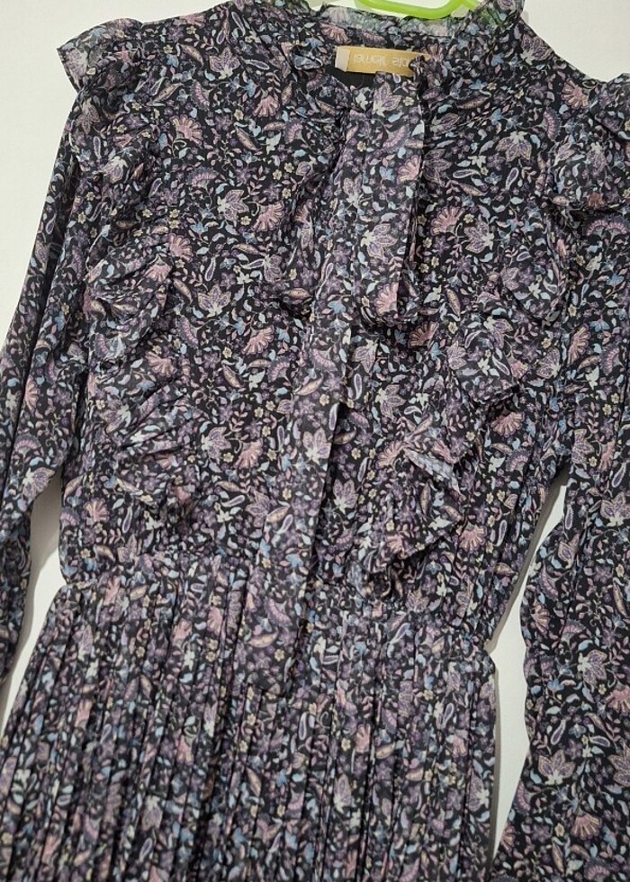 Pliseli elbise - Görsel 4