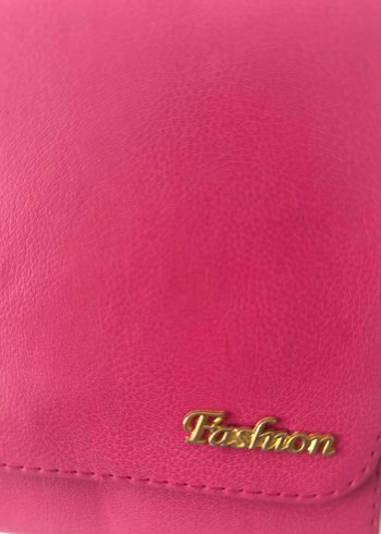 Pembe Deri Kadın Omuz Çantası - Görsel 2