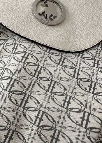 Beyaz Baskılı Kadın Sırt Çantası - Görsel 2