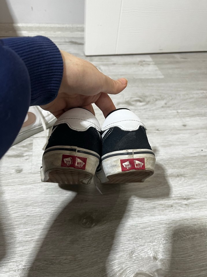 Siyah Vans Bağcıklı Kadın Spor Ayakkabı - Görsel 2