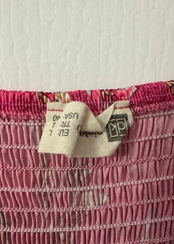 Pembe pamuk saten elbise - Görsel 2